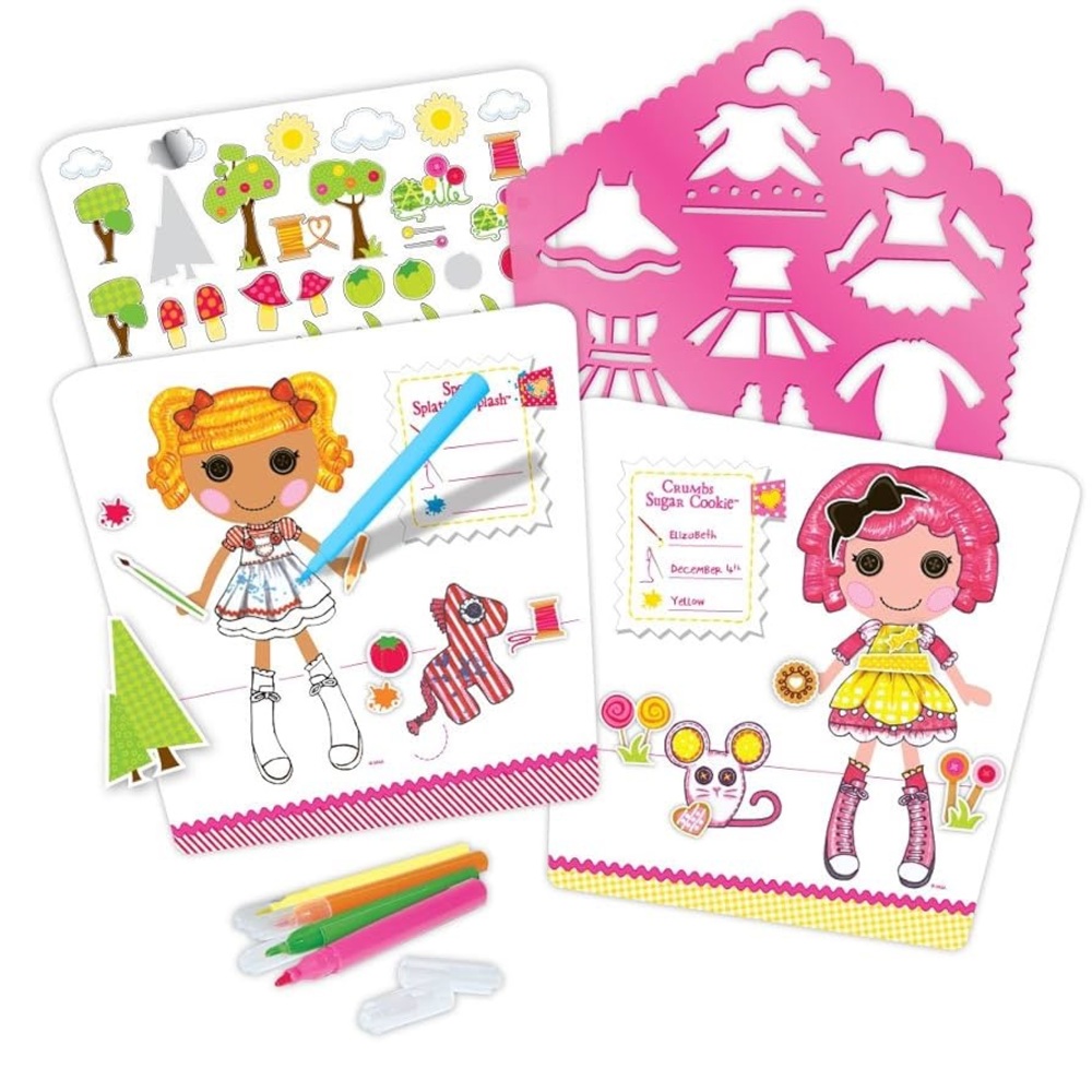 ❤️Lalaloopsy Sketch Portfolio Drawing Portfolio with Pink Accessories - Picture 7 of 7